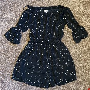 Stars off the shoulder romper